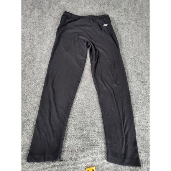 New Balance Leggings Women Sz M Black Drawstring Logo Casual Running Athleisure - Picture 1 of 6